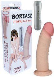 Dildo Rotacyjne Wykonane z Cyber Skóry - LoveClonex Boreasz 7"