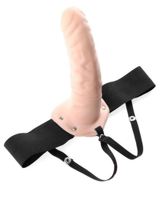 Markowa Żelowa Proteza Penisa dla Panów Fetish 8'' Hollow Strap-On