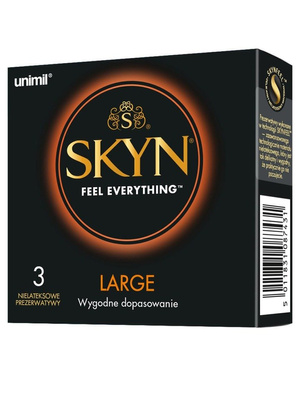 3 Prezerwatywy Unimil Skyn Large