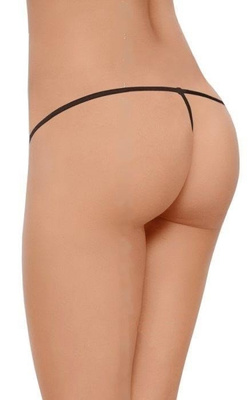 Ozdobne stringi damskie w panterkę SoftLine 2318