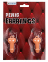 Plastikowe Kolczyki Wiszące Peniski - Penis Earrings