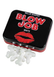 Białe Penisy Miętówki Bez Cukru - Blow Job Mints