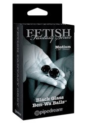 Czarne Szklane Kulki Gejszy - Fetish Black Ben-Wa Balls