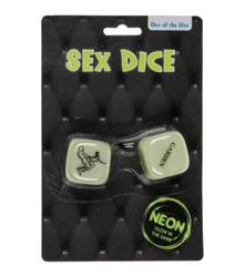 Kości Świecące w Ciemności - Sex Dice