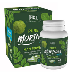 Męski Suplement Na Poprawę Libido - Premium Moringa +Maca Men Power Vegan 60 Szt.