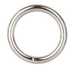 Metalowy Pierścień Erekcyjny na Penisa - Silver Ring Medium 1,5''