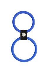 Pierścień Na Penisa i Jądra - Dual Rings Menzstuff Blue