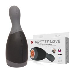 Silikonowy Masturbator z Wibracją - Pretty Love Deep Pleasure