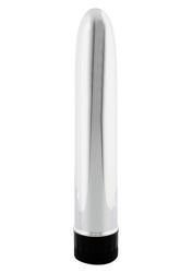 Srebrny Wibrator Klasyczny Slim-Line Smooth Vibrator