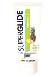 Żel poślizgowy o smaku ananasowym - Super Glide Pineapple 75 ml