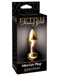 Złoty Wtykacz Analny z Kryształem - Fetish Fantasy Gold Mini Luv Plug