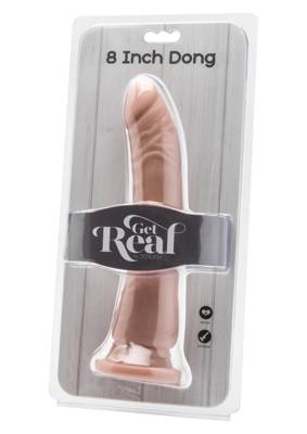 Bardzo Długi Penis Z Przyssawką - Get Real 8 Inch Dong 22cm!