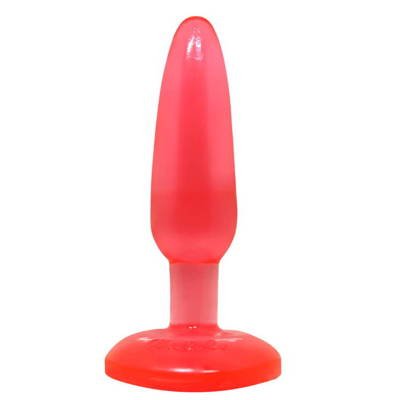 Czerwona Żelowa Wtyczka Analna Średnia - Butt Plug 15 cm