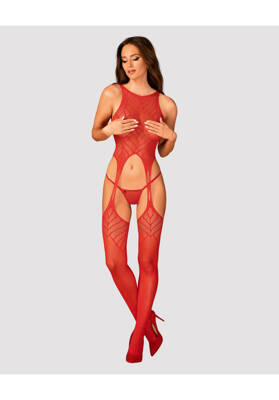 Czerwony Bodystocking N122 Obsessive