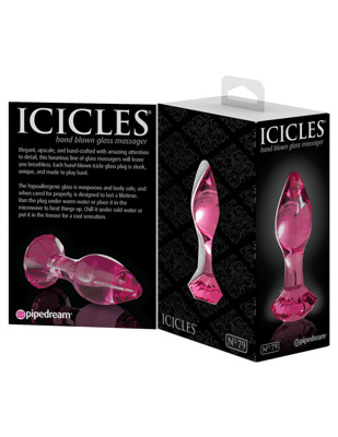 Diamentowa Wtyczka Analna ze Szkła - Icicles No 79