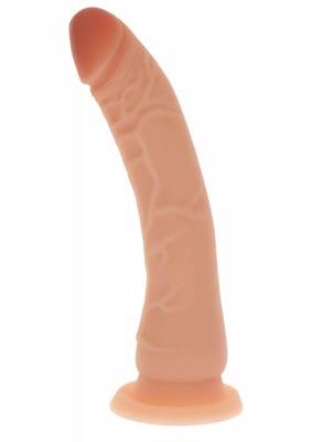 Długie Cieliste Dildo Z Przyssawką - Silicone Dong 8.5" 21,5cm