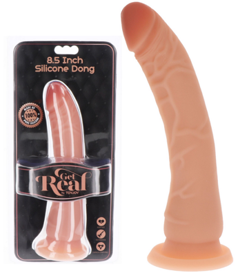 Długie Cieliste Dildo Z Przyssawką - Silicone Dong 8.5" 21,5cm