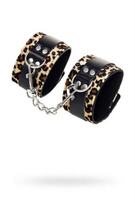 Drapieżne Kajdanki W Cętki - Anonymo Wrist Cuffs No 0102 Leopard