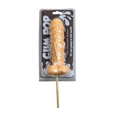 Duży Czekoladowy Penis Do Lizania - Milk Chocolate Flavour Cum Pop