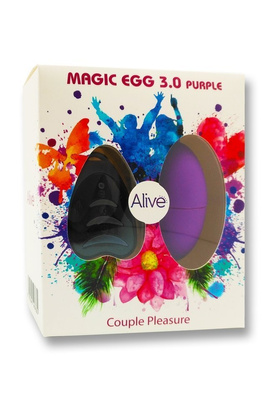 Fioletowe Jajko Silikonowe Bezprzewodowe Alive Magic Egg 3.0