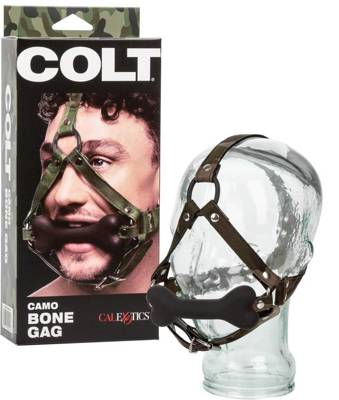 Knebel W Kształcie Kości - Colt Camo Bone Gag BĄDŹ JEGO SUKĄ!