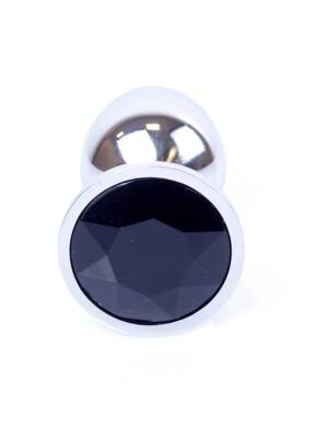Korek Analny z Czarnym Kryształkiem Diamond Plug Black