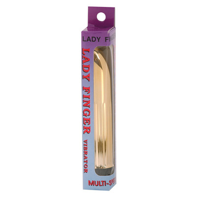 Mały Złoty Wibrator Klasyczny - Lady Finger Gold