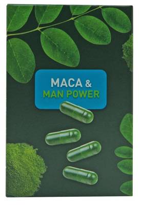 Męski Suplement Na Poprawę Libido - Premium Moringa +Maca Men Power Vegan 60 Szt.