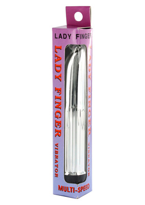 Mini Srebrny Wibrator Klasyczny - Lady Finger Silver