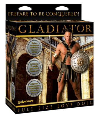 Nadmuchiwana Lalka Dla Pań - Gladiator z Penisem 7''