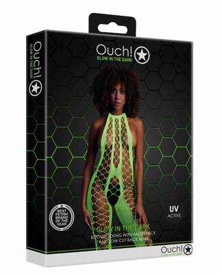 Neonowy Bodystocking Ouch! 835 Green 