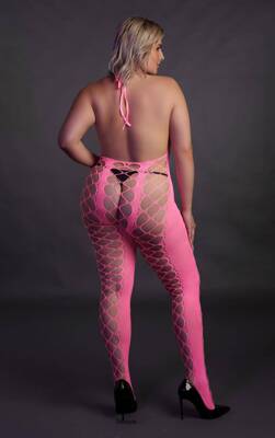 Neonowy Bodystocking Ouch! 835 Pink