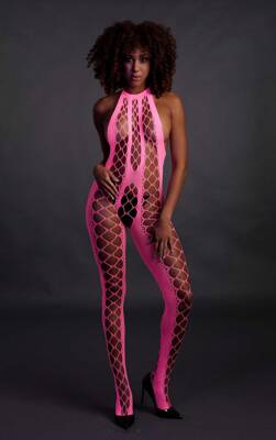 Neonowy Bodystocking Ouch! 835 Pink