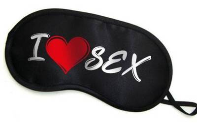 Opaska Na Oczy z Napisem "I Love Sex"