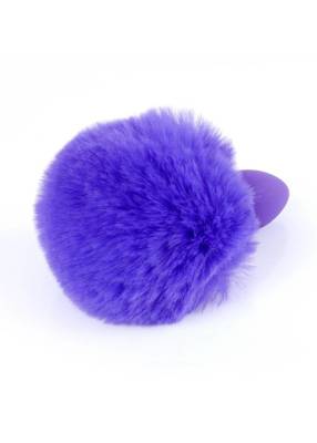 Ozdobna Wtyczka Analna z Króliczym Ogonkiem - Bunny Tail Purple