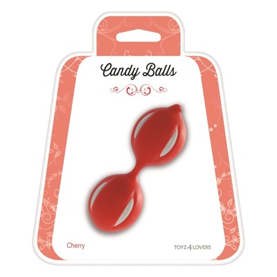 Plastikowe Kule Gejszy Candy Balls Cherry Red