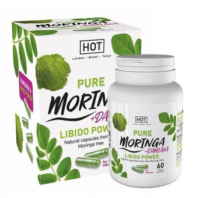 Pobudzające Tabletki Dla Kobiet - Premium Moringa +Damiana Libido Power 60 Szt.