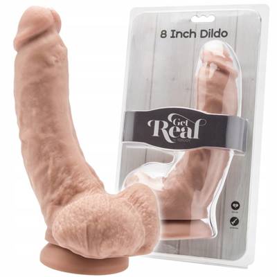 Realistyczne Dildo Wielkie Jądra - Get Real 8" 21,3cm