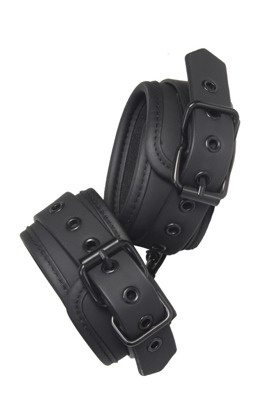 Regulowane Miękkie Kajdanki Na Nogi - Blaze Ankle Cuffs Black