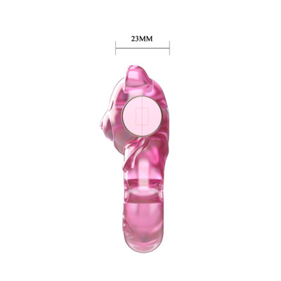 Ring na Członka z Wibracją i Prezerwatywą w Zestawie - Vibrator & Condom - Miś