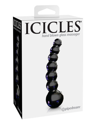 Szklany Stymulator Dildo Kulki Icicles No 66