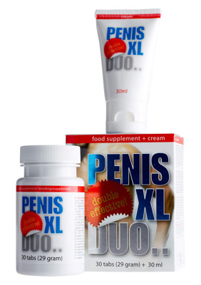 Tabletki i krem powiększające penisa Penis XL Duo Pack