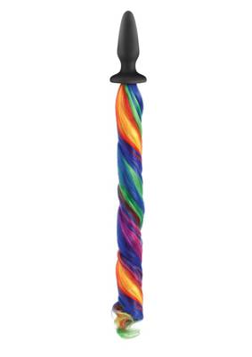 Tęczowy Korek Analny Jednorożca - Unicorn Tails Multicolor