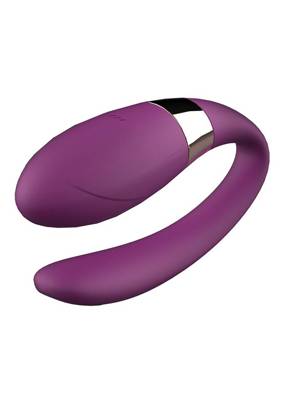 Wibrator Typu Podkówka dla Obojga Partnerów - V-vibe Purple Boss Series