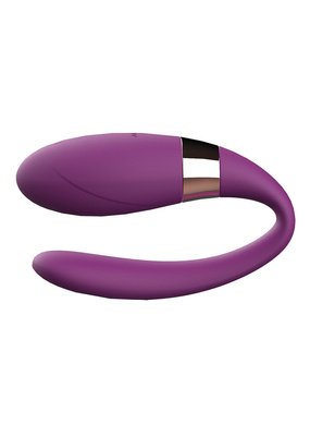 Wibrator Typu Podkówka dla Obojga Partnerów - V-vibe Purple Boss Series