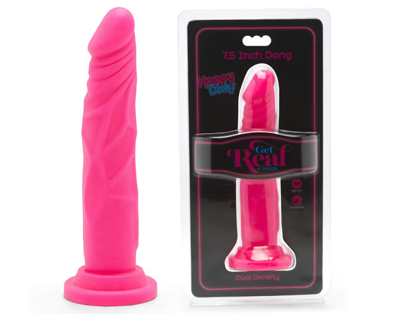 Żylasty Długi Penis Z Przyssawką - Happy Dicks 7.5" 20cm