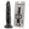 Czarne Dildo Na Przyssawce - Get Real 7" 20cm