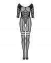 Czarny Bodystocking G329 Obsessive