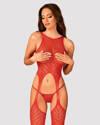 Czerwony Bodystocking N122 Obsessive