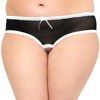 Figi Damskie Siateczkowe z Wycięciem SoftLine Plus Size 2471